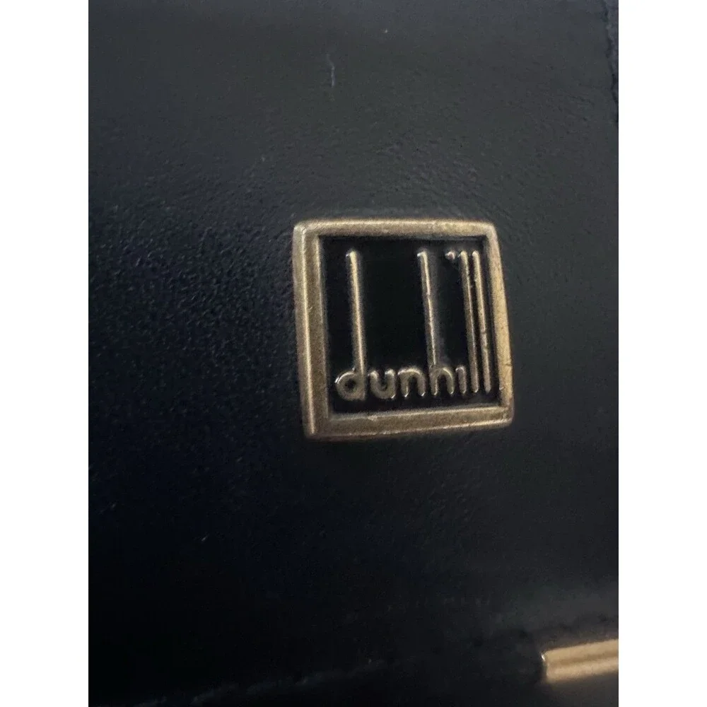 Dunhill black leather
